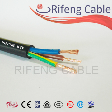 Copper-cored pvc insulated screen control cable KVV/KVVP