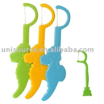Dinosaur design kids floss pick