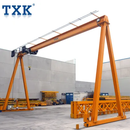 Used TXK 8t Single Beam Girder Portal Cranes for Construction Sites, Shipyards, and Warehouses