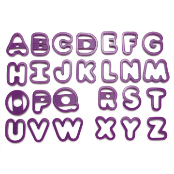 plastic alphabet cookie cutter set