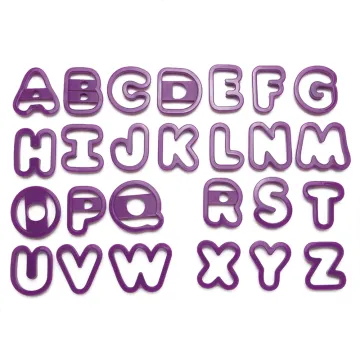 plastic alphabet cookie cutter set