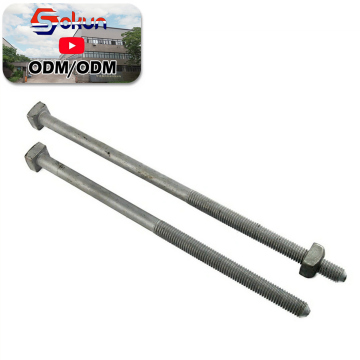 3/8\" Steel Cable Suspension Bolt with Locking Nut for Pipe Support in CNC Machines