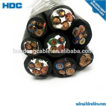 EPR insulated and CPE sheathed Heavy Duty Rubber Cable 3*35mm2+3*16mm2/3