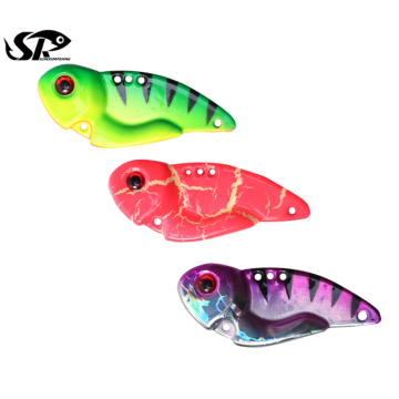 Señuelo de pesca biónica VIB - agujeros ajustables Vibración realista Jigging señuelo T122