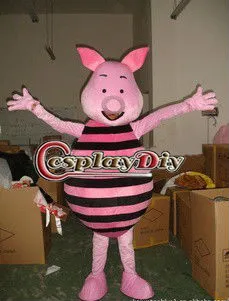 Funny plush Piglet mascot costume from Winnie the Pooh