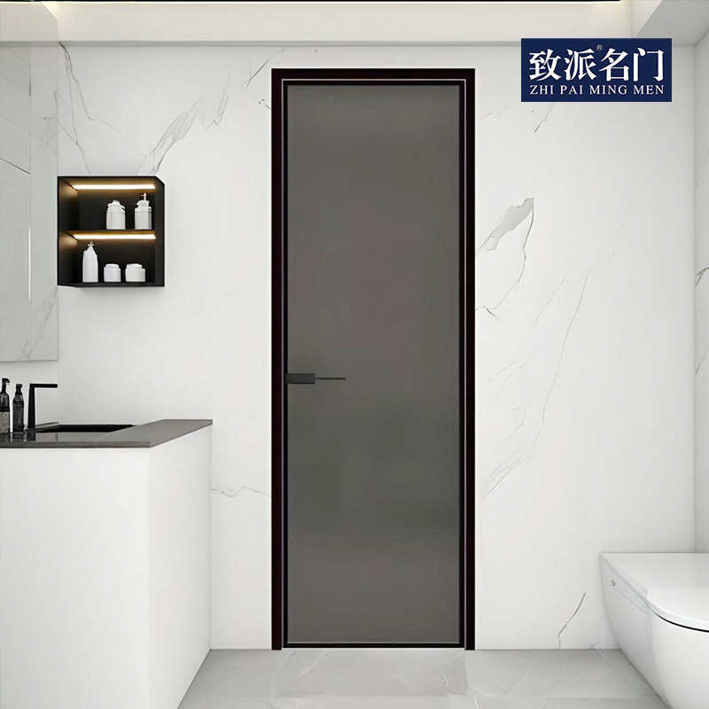 External flat and internal open door bathroom