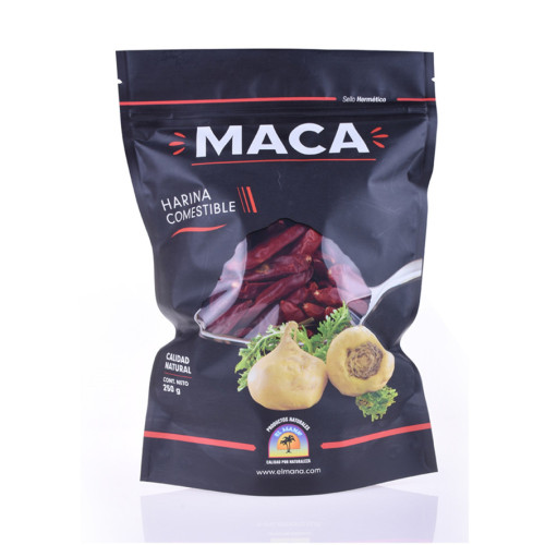 Imballaggio per spuntini di mango essiccato con cerniera superiore stampato personalizzato Stand Up Pouch