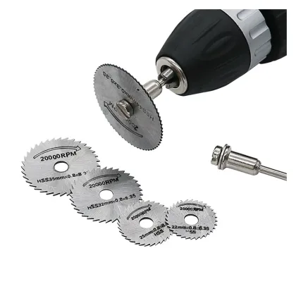 Mini HSS Circular Saw Blade Set for Dremel - Metal and Wood Cutting Tools