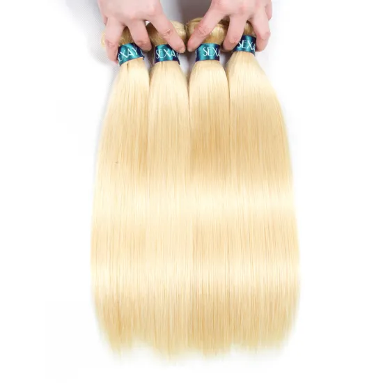 Wholesale 10A Russian Human Virgin Hair Double Drawn 613 Blonde Bundles Cuticle Aligned Raw Unprocessed 613 Hair Bundles Vendors