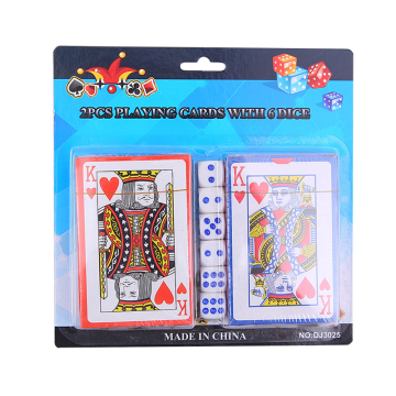 Custom Logo Double Card K+6 Throw Suction Playing Cards - Wholesale Poker Gift Idea