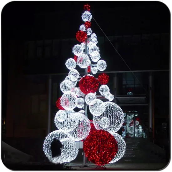 3d led lighted mall garden Christmas tree