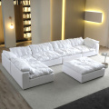 Bulu kontemporer berlapis sofa awan sectional