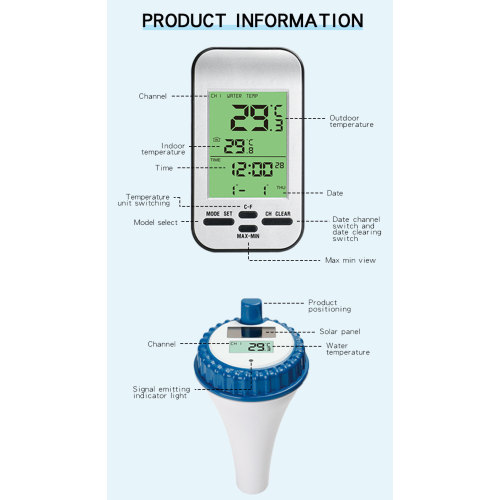 wifi zwembad thermometer water drijvende vijver thermometer