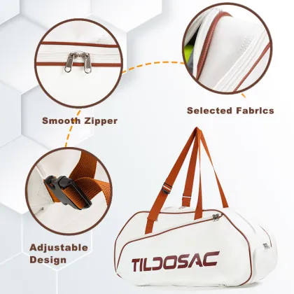 Tennis Bag Sport Duffel Bag Hold 2 Rackets