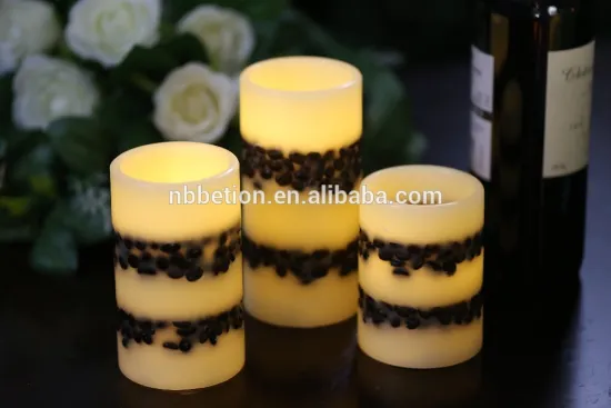 led real wax candles set for home decoration battery operated led candles