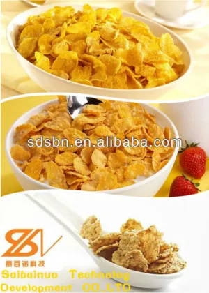 Sugar Coated Corn Flakes Making Extruder Machine Production Line