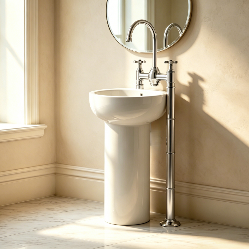 freestanding basin taps