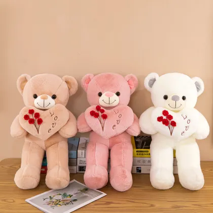 Cute Heart Teddy Bear Plush Toy - Custom Plush Valentine Gift Giant Teddy Bear