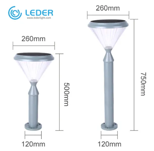 LEDER 4.5W SMD2835 Gray Led Bollard Light