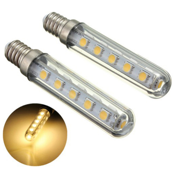 2.5W T18 SMD5050 LED Refrigerator Bulb Light 3000K/6500K E14/E12/B15, 220V PC Body Miniaturized LED Bulb - LED-MINI-E14