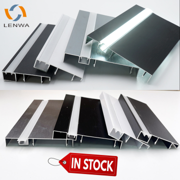 Lenwa αλουμίνιο 80mm LED Trim Baseboard Baseboard