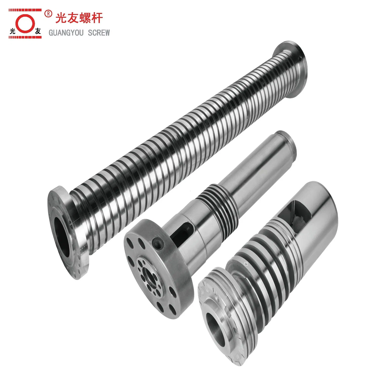 Long-life cold-feed goma screw at bariles