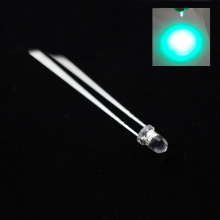 3mm 495nm LED lentille transparente à l&#39;eau à 45 degrés