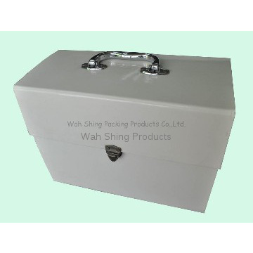 China white briefcase with handle