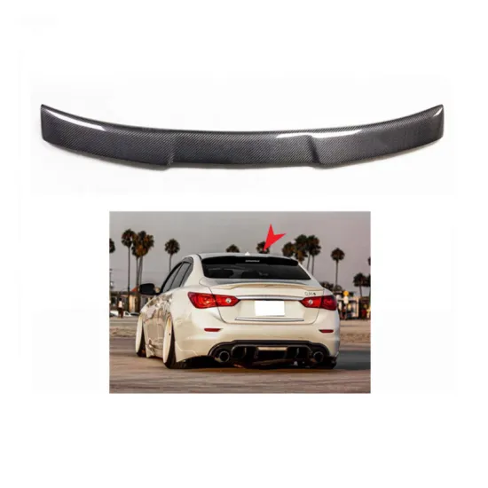 Carbon Fiber Roof Spoiler for INFINITI Q50 2014-2021 M Style Wing Spoiler