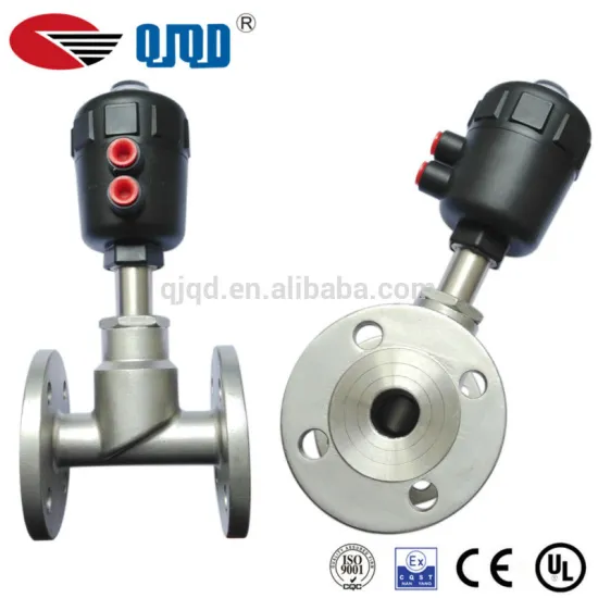 High Grade Flange Style Double Acting Pneumatic Angle Seat Valve/PA Actuator Pneumatic Angle Seat Valve