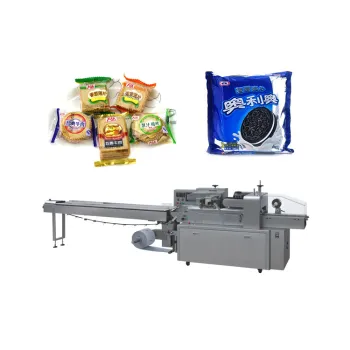 Horizontal Automatic Flow Packaging Machine for Fresh Leaf Vegetables, Fruits, and Plastic Bags