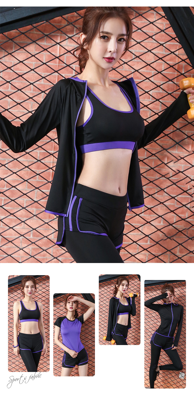 Ladies Yoga Wear 5pcs Full Sets Sports Sportswear China Manufacturer