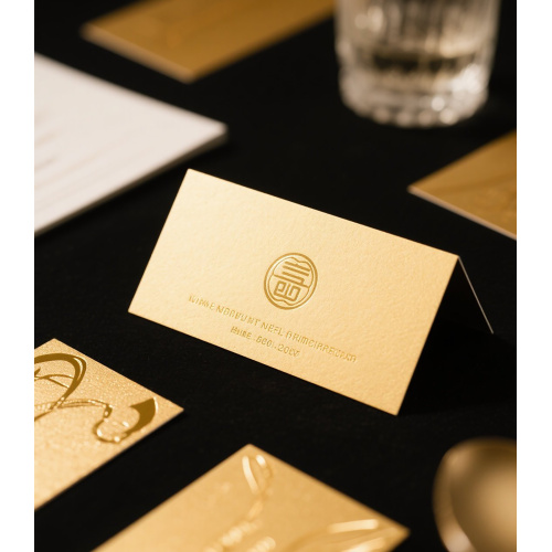 Customizable foil stamped card