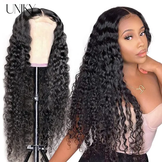 Wholesale Mink Brazilian Human Hair Lace Wig Vendor Deep Curly Wave Full Lace Front Wigs Human Hair Mink Brazilian Hair Wig
