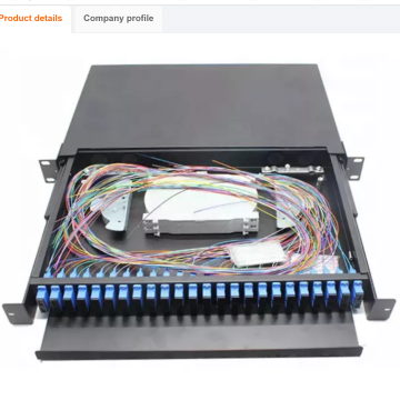19 Inch 1U/2U Fiber Optical Patch Panel Terminal Box Distribution ODF Drawer Type SC/LC/FC Connector
