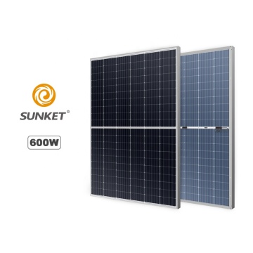 Painel solar de 210 mm 600 W comparado ao Longi