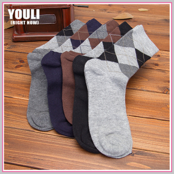 Custom Mens business socks wholesale mens argyle dress socks with argyle design