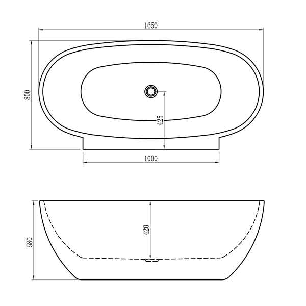 Clear Glass Round Bathtub in Saudi Arabia