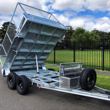 Hot-Dipped Galvanised Tandem Axle Trailer for Material Handling