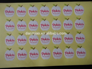 Intaglio printing security paper sticker