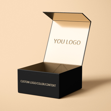 Luxury Magnetic Closure Gift Box for Clothing - Hot Large Black Custom Logo Rigid Cardboard Packaging