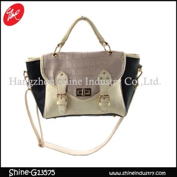 2015 Fashion Trapeze Bag/Alligator Women Bag/Pu Hobo Bag