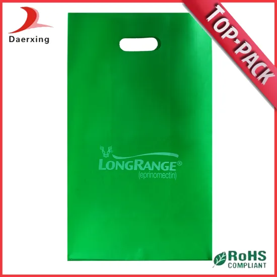 Die Cut Plastic Shopping Bag Reusable