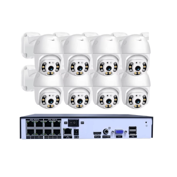 4K CCTV Kit: Commercial Security Camera System with NVR for Indoor & Outdoor Live Streaming & Remote Viewing