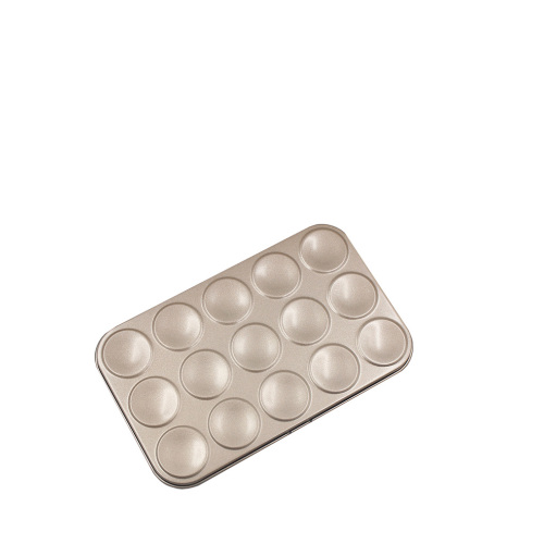 Non-stick Carbon Steel Shallow Bakeware for Baking Pastry 15x Hemispherical Macaron Baking Tray Supplier