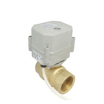 COVNA DN50 2 Inch 2 Way Normally Open Brass Mini Motorized Ball Valve for Water Applications