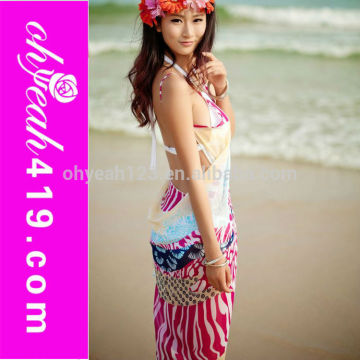 Wholesale 100% polyester beach rayon sarong pareo