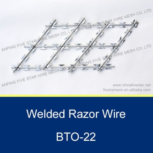 razor blade wire/razor wire fencing/welded razor fencing