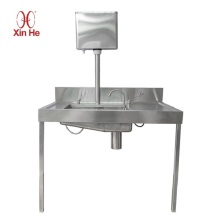 stainless steel hospital bed pan sink
