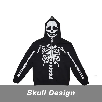 Men's Autumn Full Face Zipper Hoodie